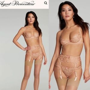 AGENT PROVOCATEUR Jayce Suspender Praline size 2